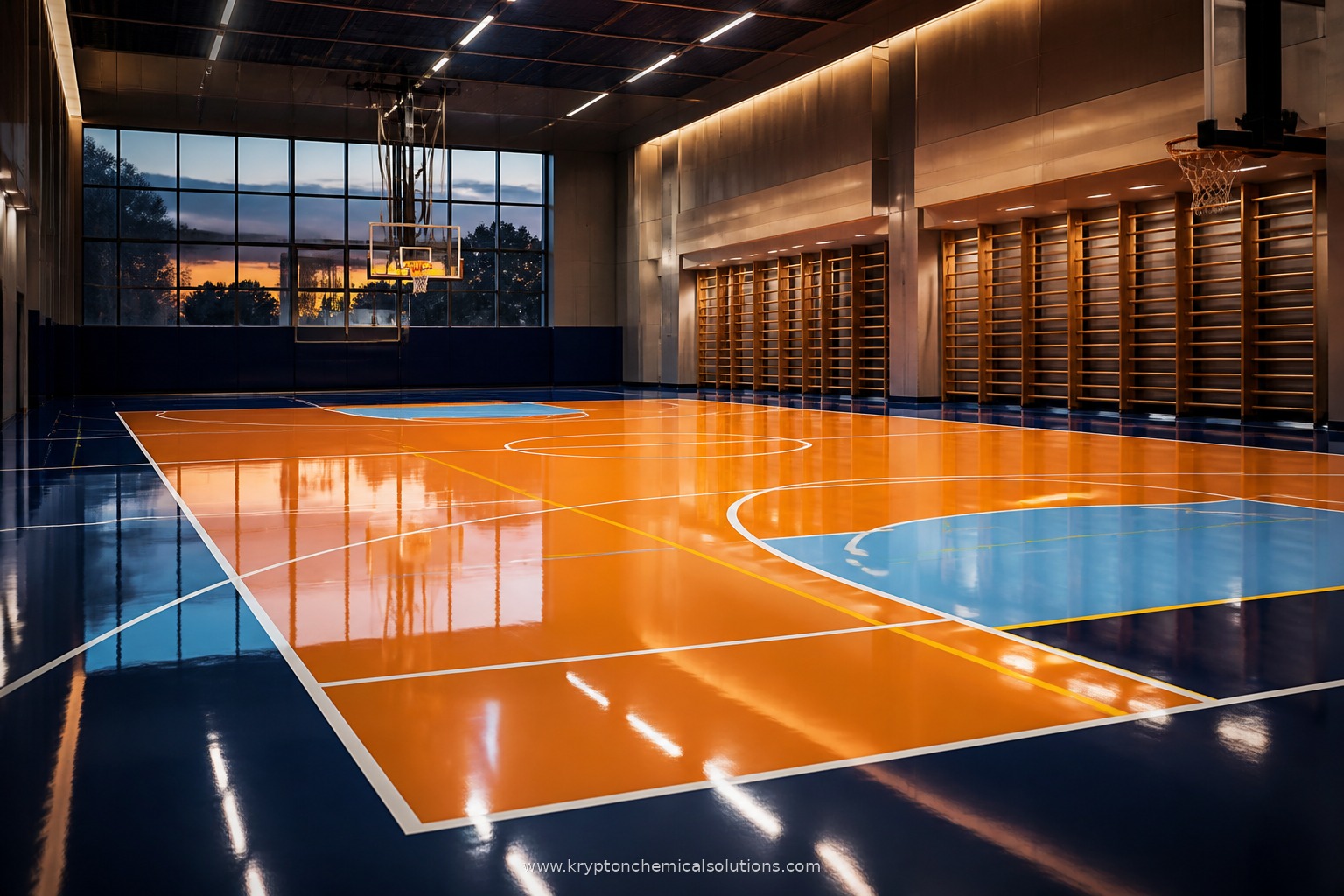 Rayston Floor resin sports flooring