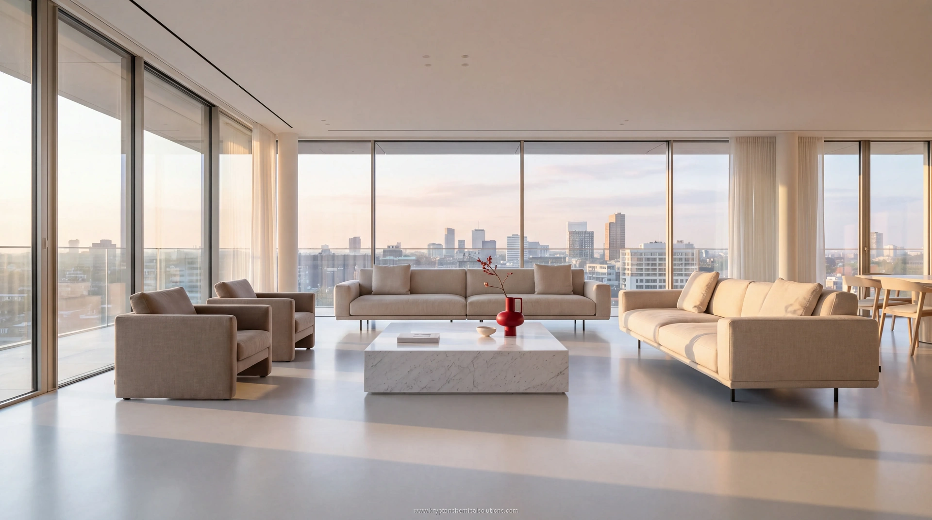 Penthouse living room