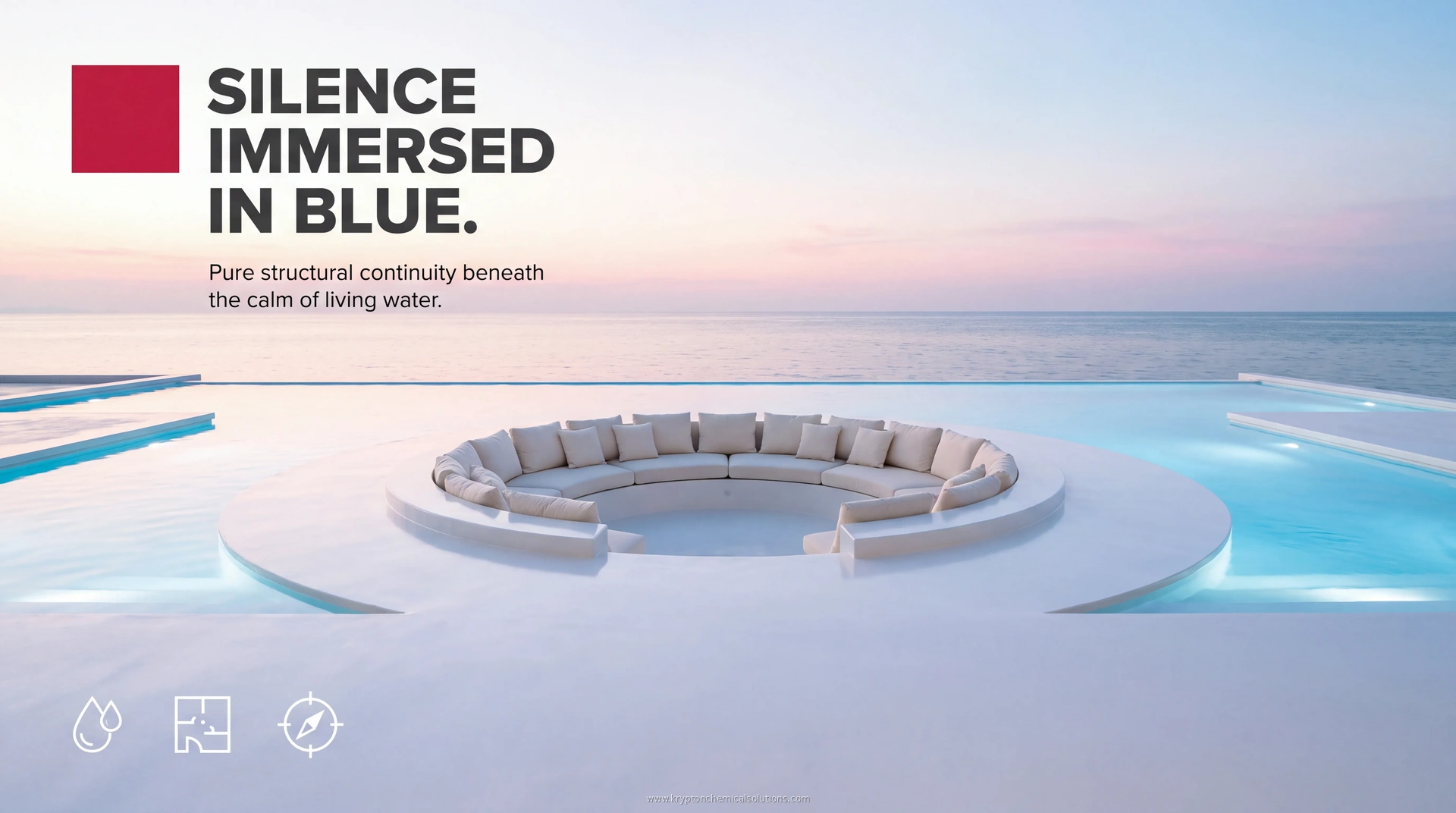 Silence immersed in blue