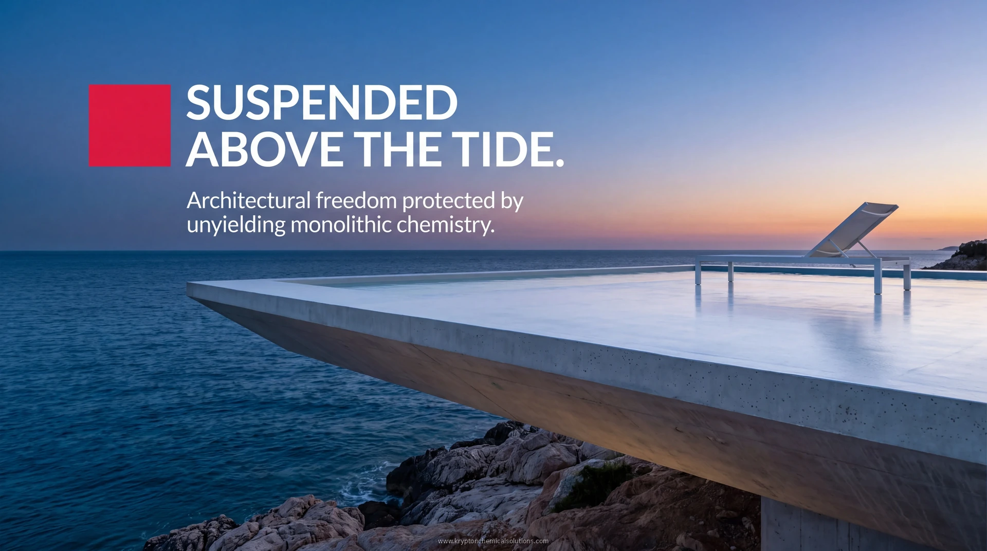 Suspended above the tide