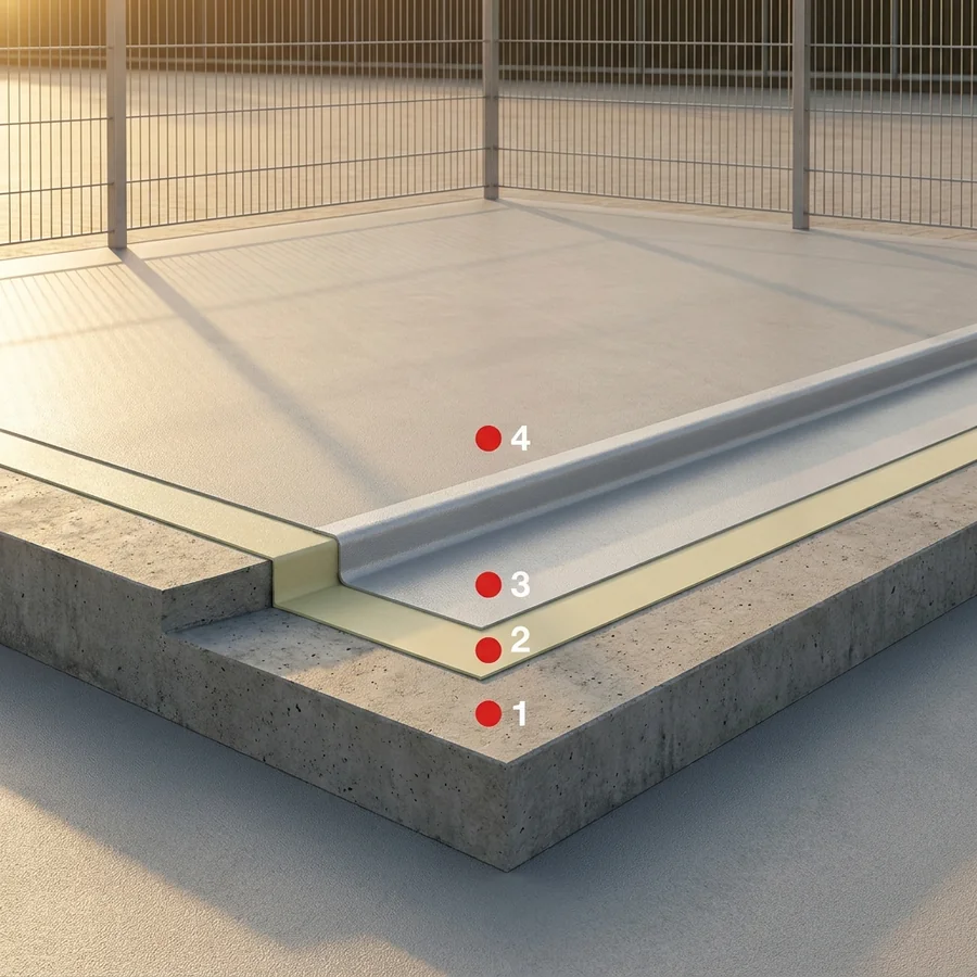 Indoor and outdoor sports courts