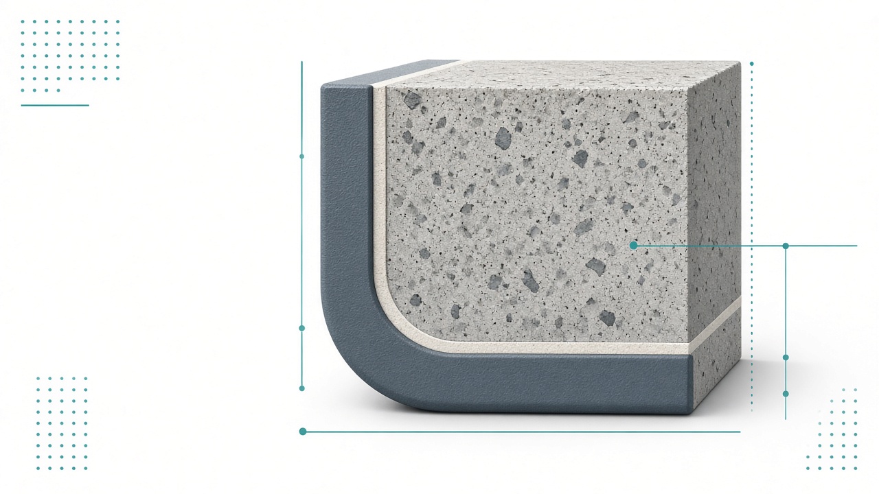 Primer + membrane cross-section
