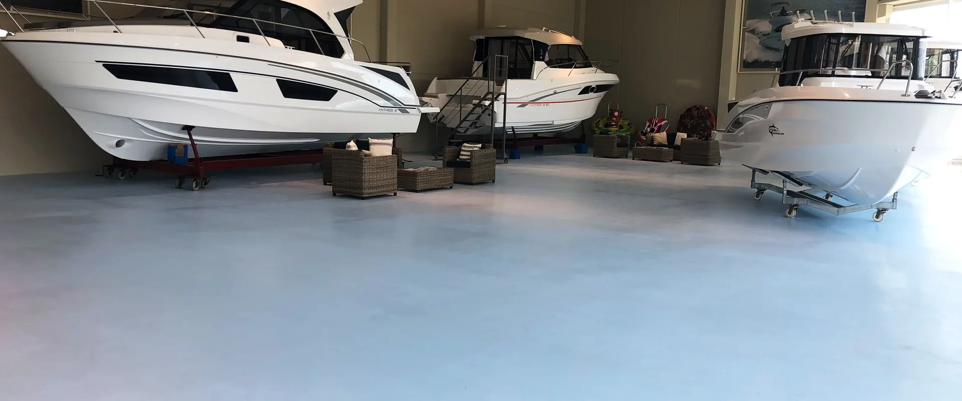 Boat Showroom Flooring