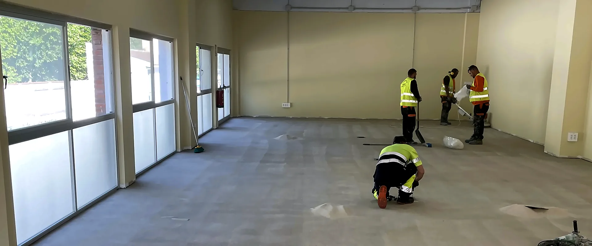 Car park flooring in Badajoz