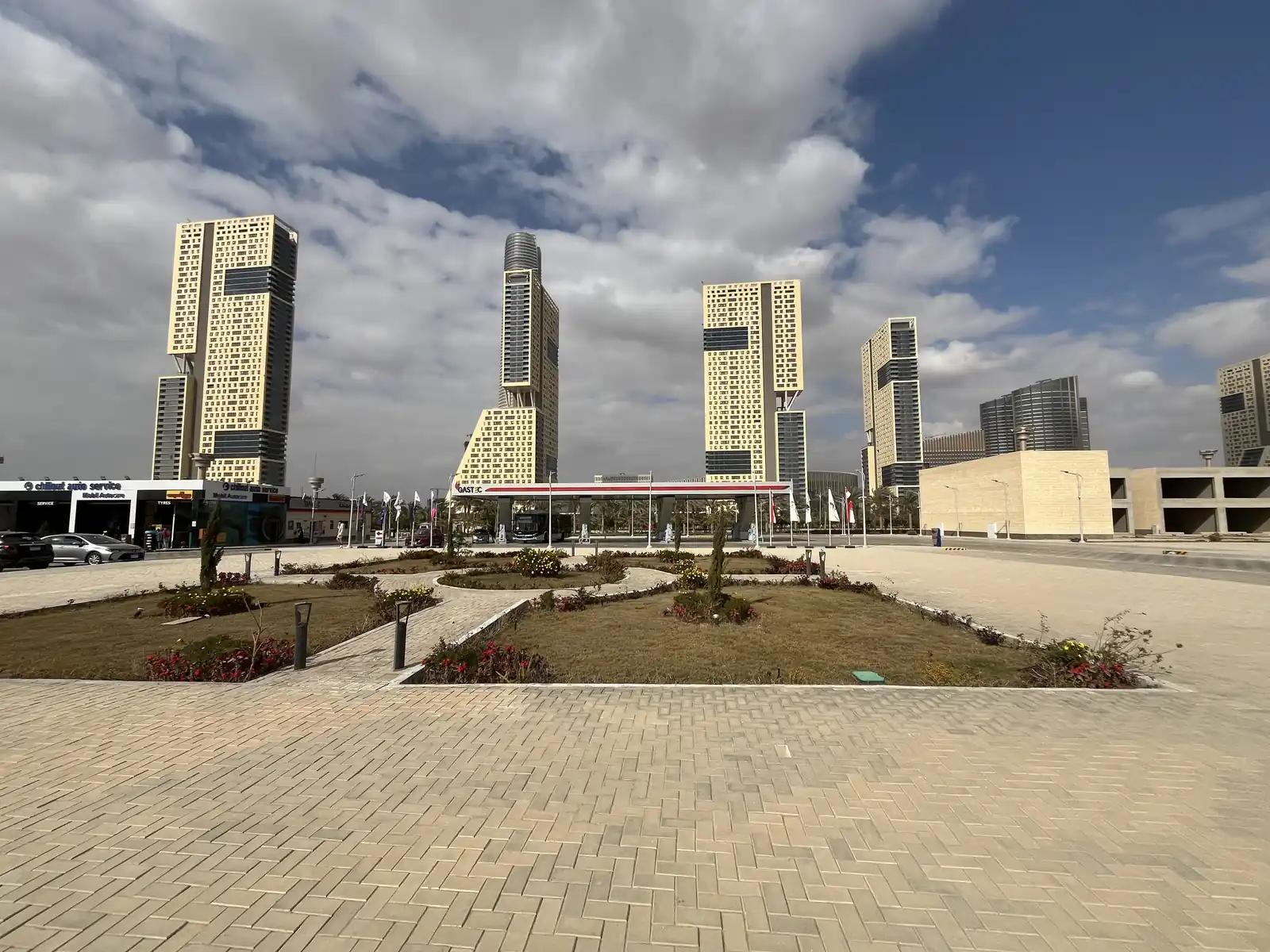 El distrito de negocios en la Nueva Capital Administrativa.