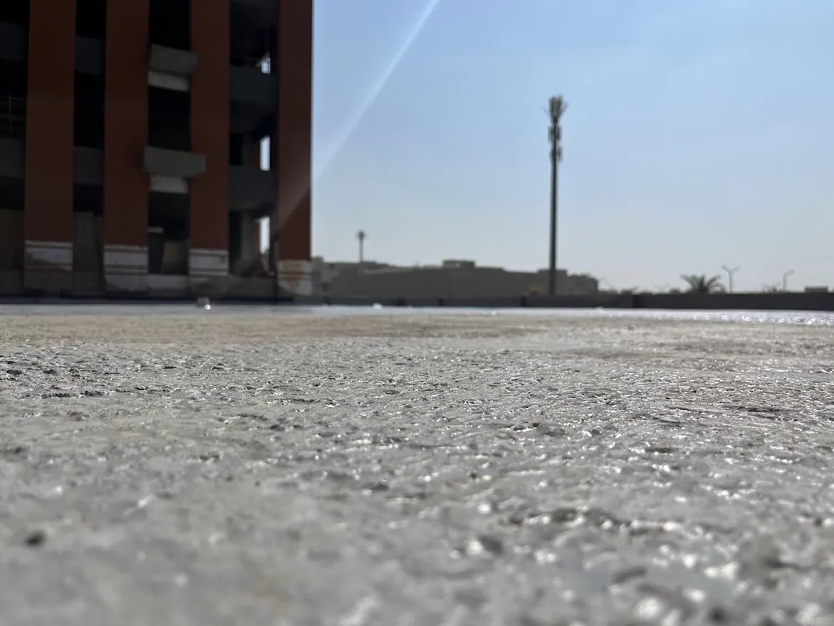 La membrana de cubierta terminada
