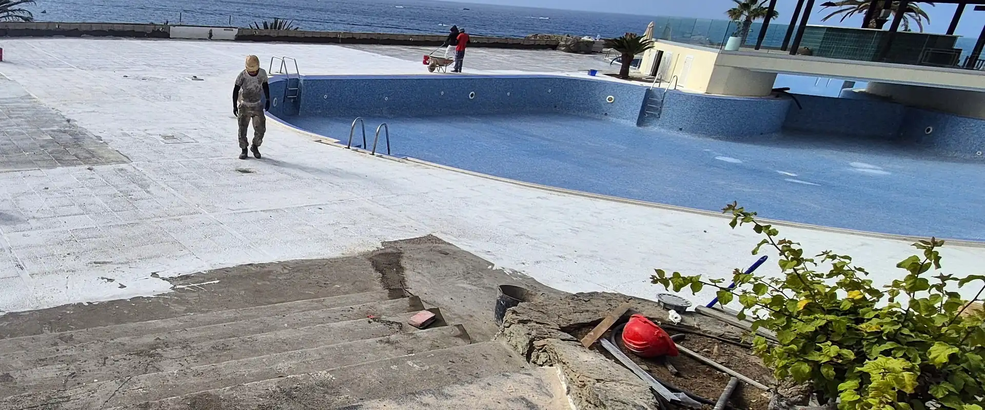 Hotel Pool Deck Waterproofing