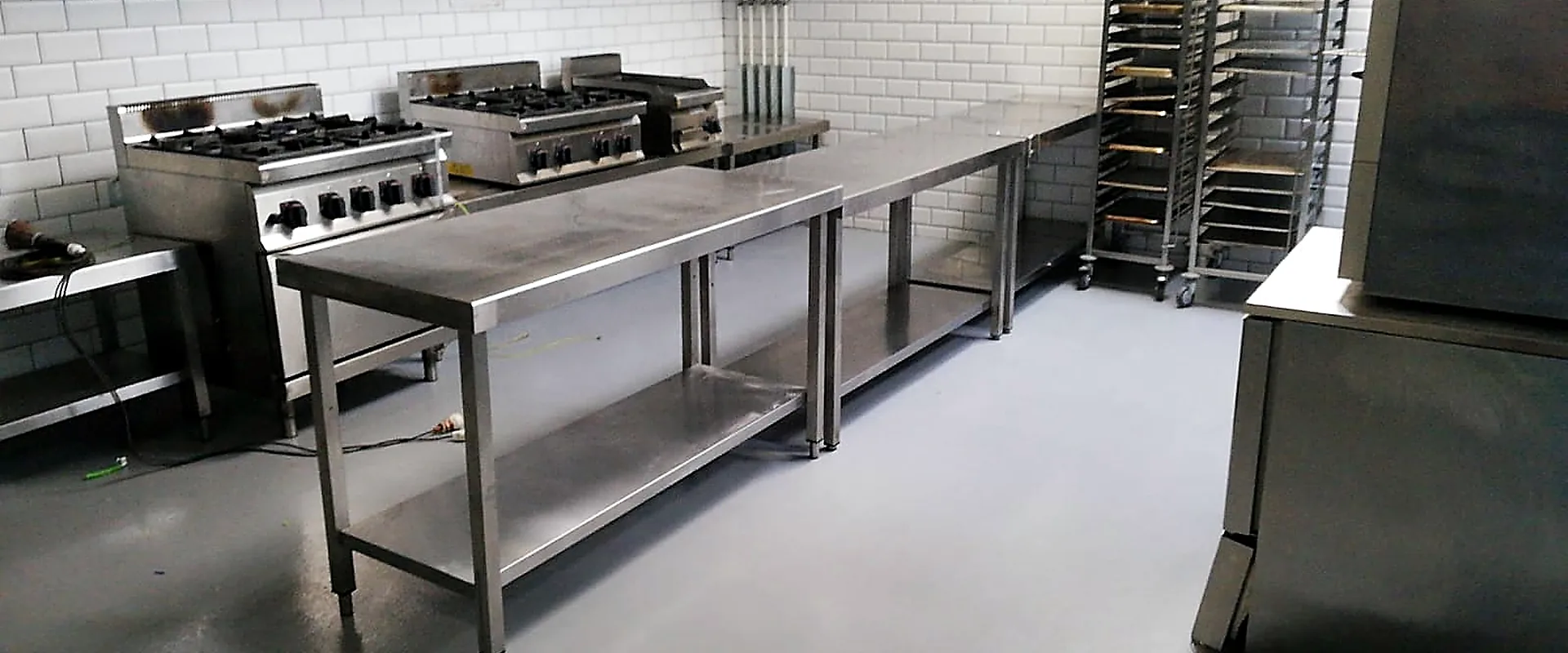 Industrial Kitchen Epoxy Flooring in Barcelona