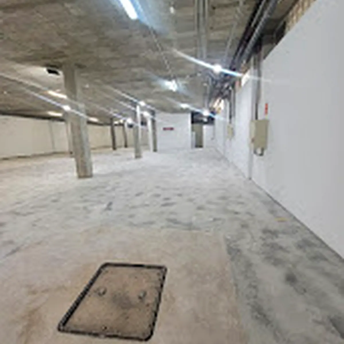 Open parking bay before resin flooring, Son Castelló Open parking bay before resin flooring, Son Castelló