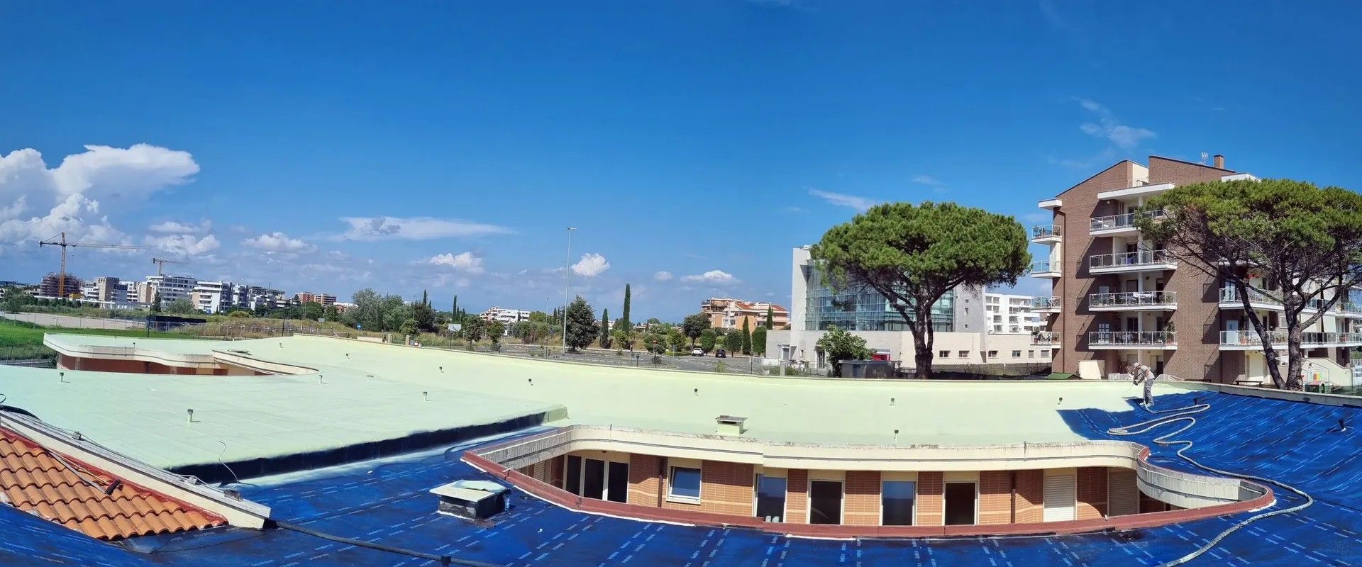 Nursery School Cool Roof Waterproofing in Rome