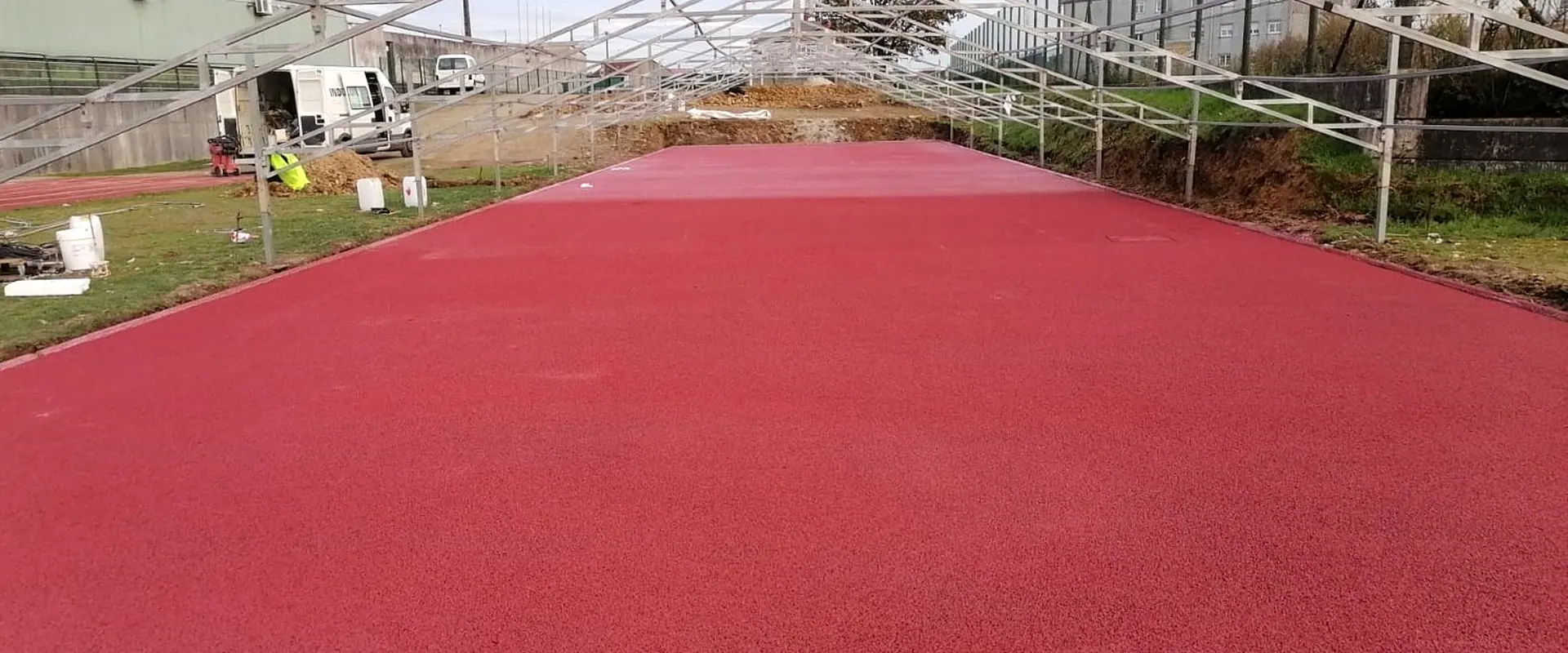 Ordes Athletics Track Flooring in A Coruña
