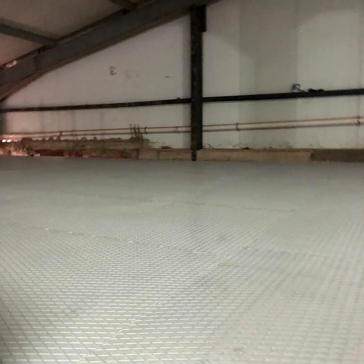 Close view of the grey textured floor surface, Algeria pharma plant