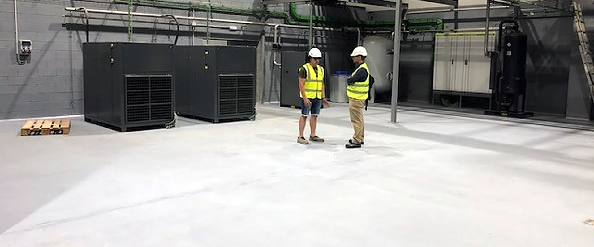Plant Room Floor Waterproofing in Sallent with Impermax 2K M