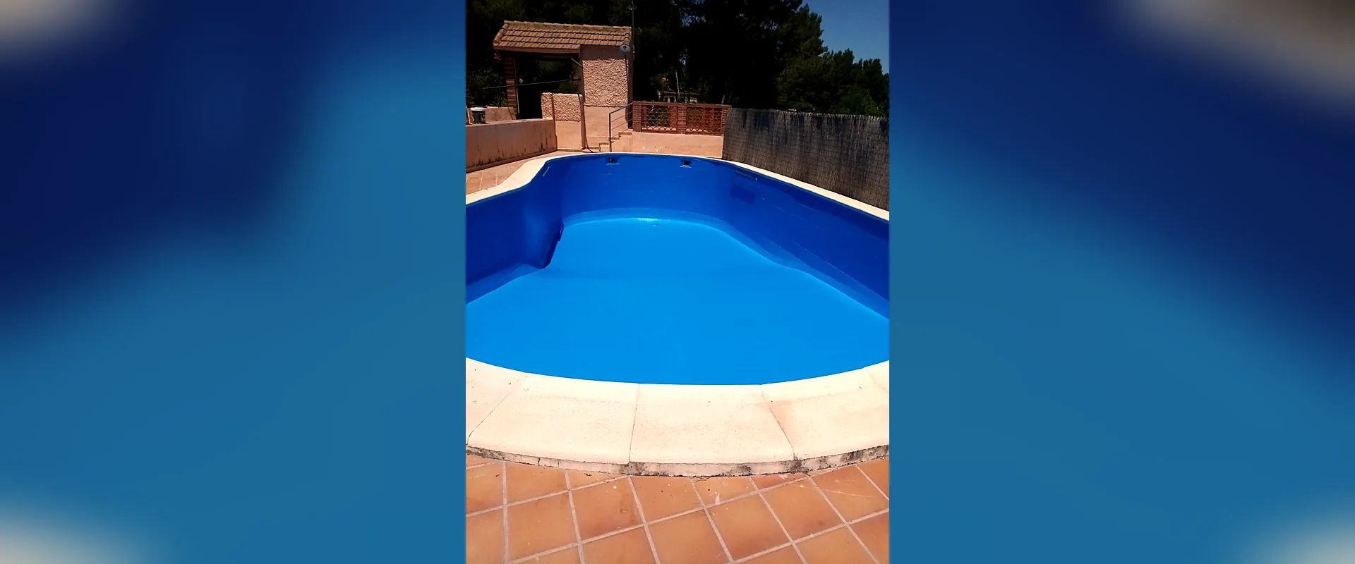 Pool Waterproofing Almansa: Polyurea Over Old Ceramic Tiles