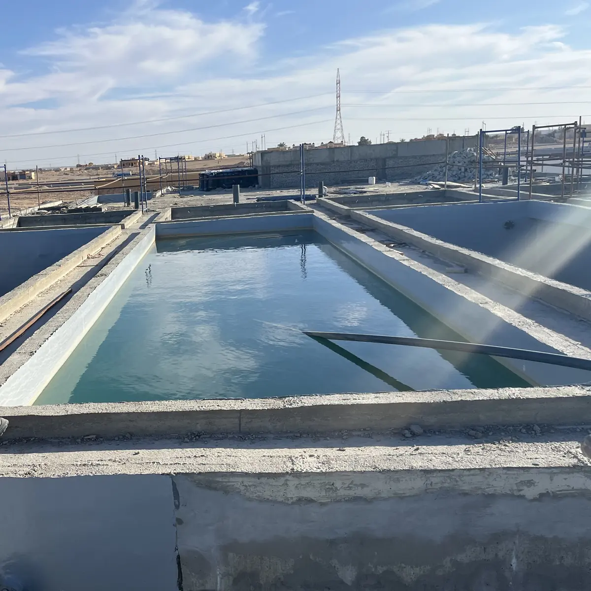 Water test in a lined tank at Ramla