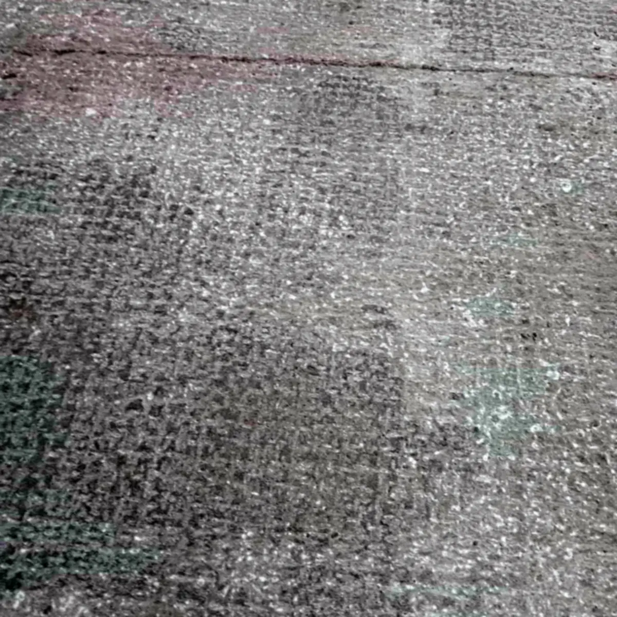 Close view of the prepared surface before the coats Close view of the prepared surface before the coats