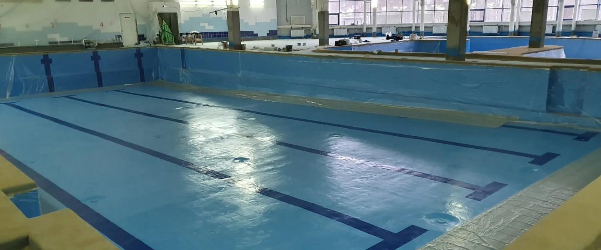 Swimming Pool Waterproofing at a Sports Palace in Russia