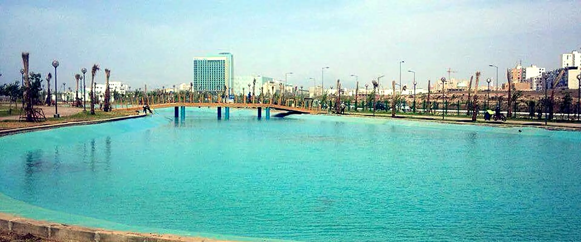 Urban Lake Lining in Algeria with Impermax Polyurea H Flex